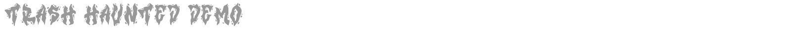 Font Trash Haunted
